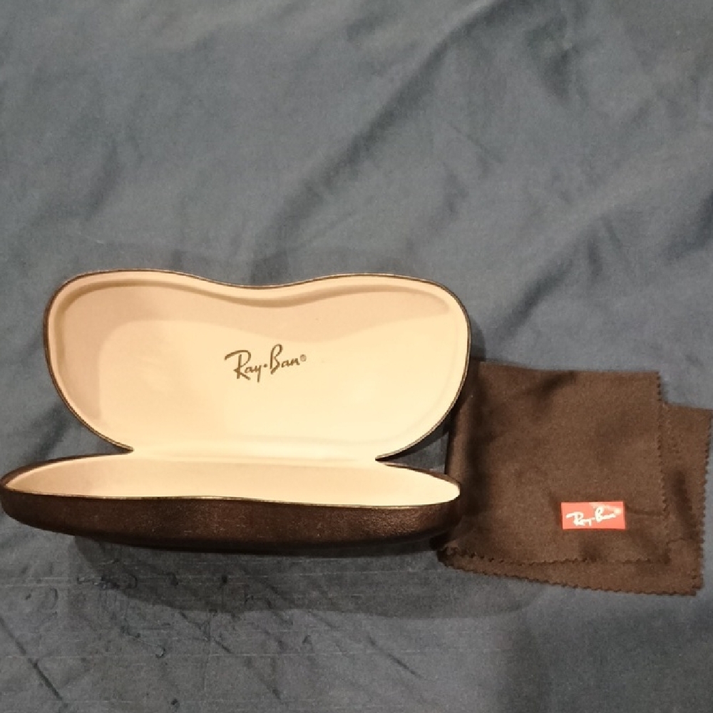 Ray-Ban Sunglass Case with Cleaning Cloth
